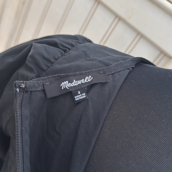 Madewell Poplin Crewneck‎ Puff  Sleeve Mini Dress - Picture 10 of 16